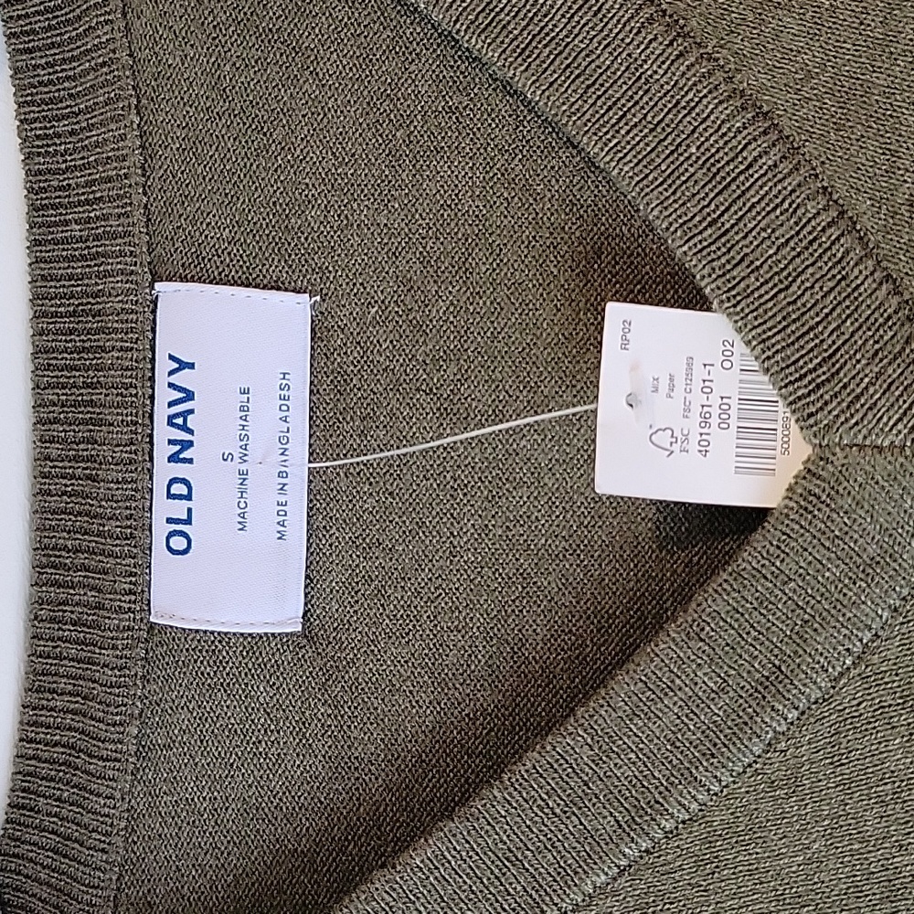 Size S, new with tags, men's v-neck sweater - Picture 2 of 2